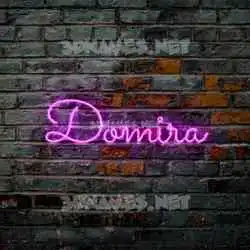domira in Pink Neon style - 3D name wallpaper