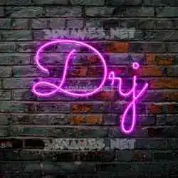 drj in Pink Neon style - 3D name wallpaper