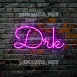 drk in Pink Neon style - 3D name wallpaper