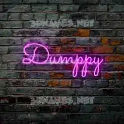 dumppy in Pink Neon style - 3D name wallpaper
