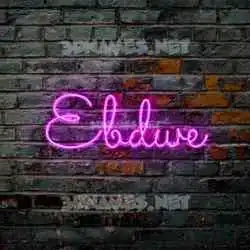 ebdwe in Pink Neon style - 3D name wallpaper