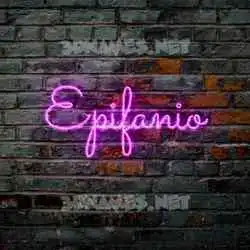 epifanio in Pink Neon style - 3D name wallpaper