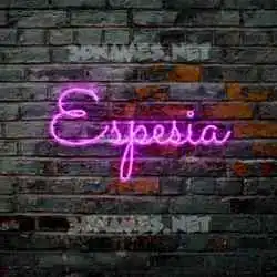 espesia in Pink Neon style - 3D name wallpaper
