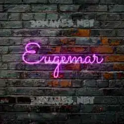 eugemar in Pink Neon style - 3D name wallpaper