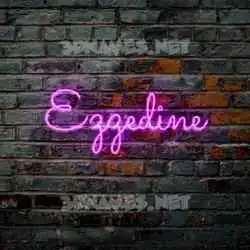 ezzedine in Pink Neon style - 3D name wallpaper