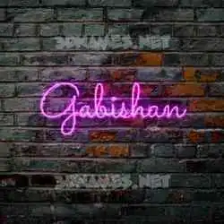 gabishan in Pink Neon style - 3D name wallpaper