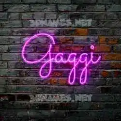 gaggi in Pink Neon style - 3D name wallpaper