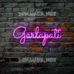 garlapati in Pink Neon style - 3D name wallpaper