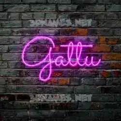 gattu in Pink Neon style - 3D name wallpaper