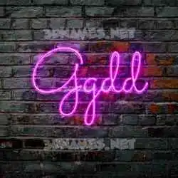ggdd in Pink Neon style - 3D name wallpaper