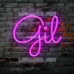 gil in Pink Neon style - 3D name wallpaper
