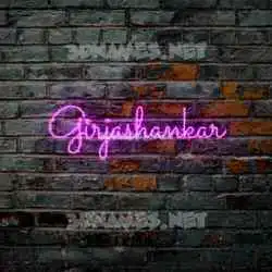 girjashankar in Pink Neon style - 3D name wallpaper