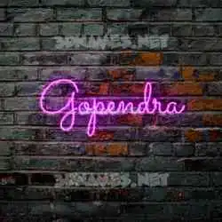 gopendra in Pink Neon style - 3D name wallpaper