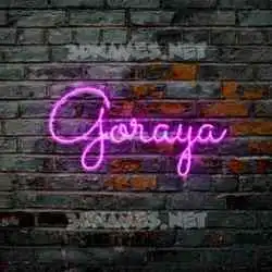 goraya in Pink Neon style - 3D name wallpaper