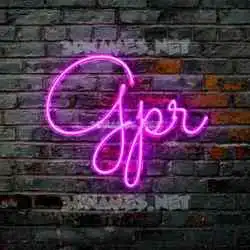 gpr in Pink Neon style - 3D name wallpaper
