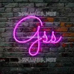 gss in Pink Neon style - 3D name wallpaper