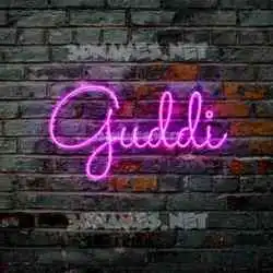 guddi in Pink Neon style - 3D name wallpaper