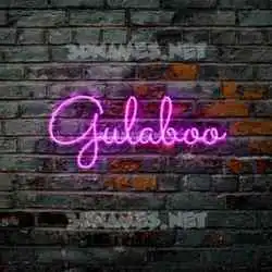 gulaboo in Pink Neon style - 3D name wallpaper