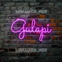 gulapi in Pink Neon style - 3D name wallpaper