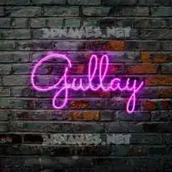 gullay in Pink Neon style - 3D name wallpaper