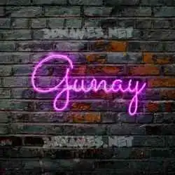 gunay in Pink Neon style - 3D name wallpaper