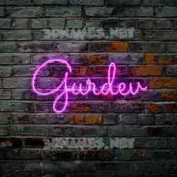 gurdev in Pink Neon style - 3D name wallpaper