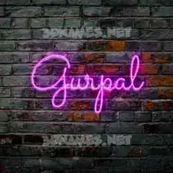 gurpal in Pink Neon style - 3D name wallpaper