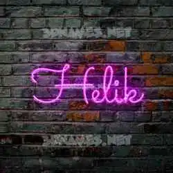 helik in Pink Neon style - 3D name wallpaper