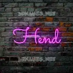 hend in Pink Neon style - 3D name wallpaper