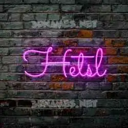 hetsl in Pink Neon style - 3D name wallpaper