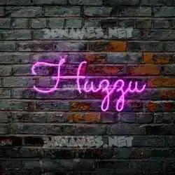 huzzu in Pink Neon style - 3D name wallpaper