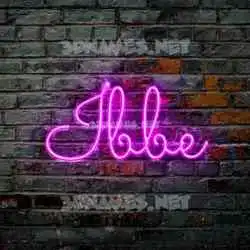 ibbe in Pink Neon style - 3D name wallpaper