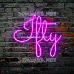 ifty in Pink Neon style - 3D name wallpaper