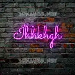 ihhkhgh in Pink Neon style - 3D name wallpaper