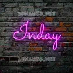 inday in Pink Neon style - 3D name wallpaper