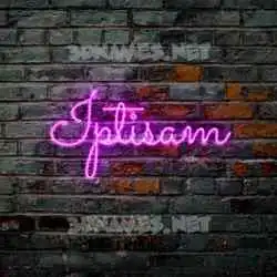 iptisam in Pink Neon style - 3D name wallpaper