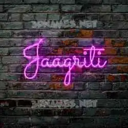 jaagriti in Pink Neon style - 3D name wallpaper