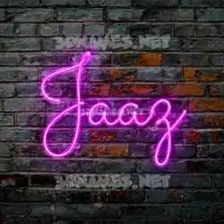 jaaz in Pink Neon style - 3D name wallpaper