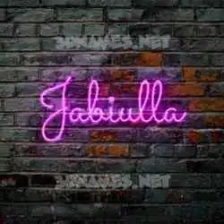 jabiulla in Pink Neon style - 3D name wallpaper