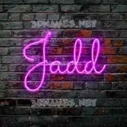 jadd in Pink Neon style - 3D name wallpaper