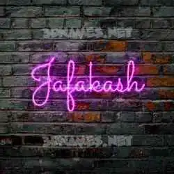 jafakash in Pink Neon style - 3D name wallpaper