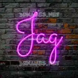 jag in Pink Neon style - 3D name wallpaper