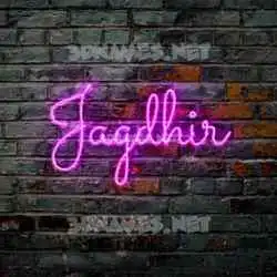 jagdhir in Pink Neon style - 3D name wallpaper