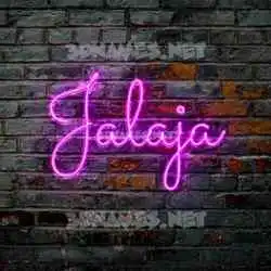 jalaja in Pink Neon style - 3D name wallpaper