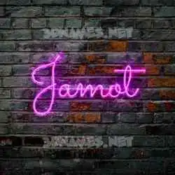 jamot in Pink Neon style - 3D name wallpaper
