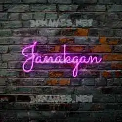janakgan in Pink Neon style - 3D name wallpaper