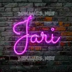jari in Pink Neon style - 3D name wallpaper