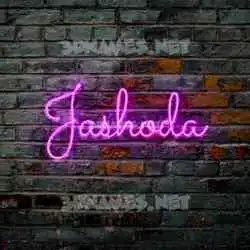 jashoda in Pink Neon style - 3D name wallpaper