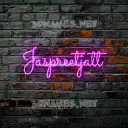 jaspreetjatt in Pink Neon style - 3D name wallpaper