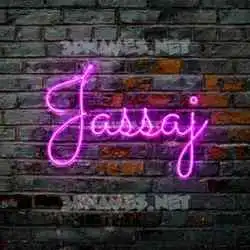 jassaj in Pink Neon style - 3D name wallpaper